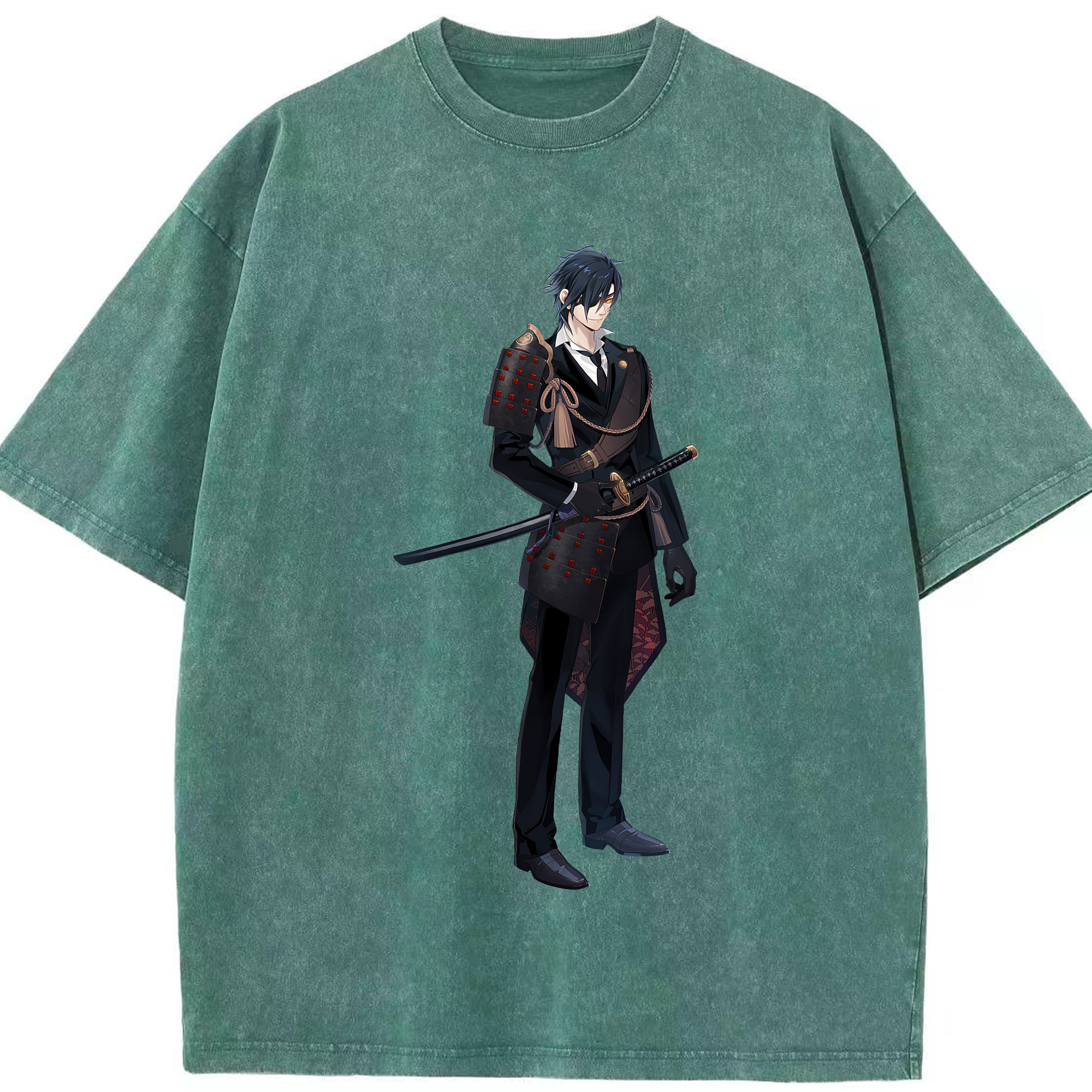 （画像用） 刀剣乱舞 Touken Ranbu 綿100% ヴィンテージ風 半袖Tシャツ（フロントプリント）